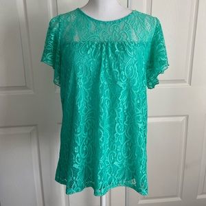 Lacy flower blouse